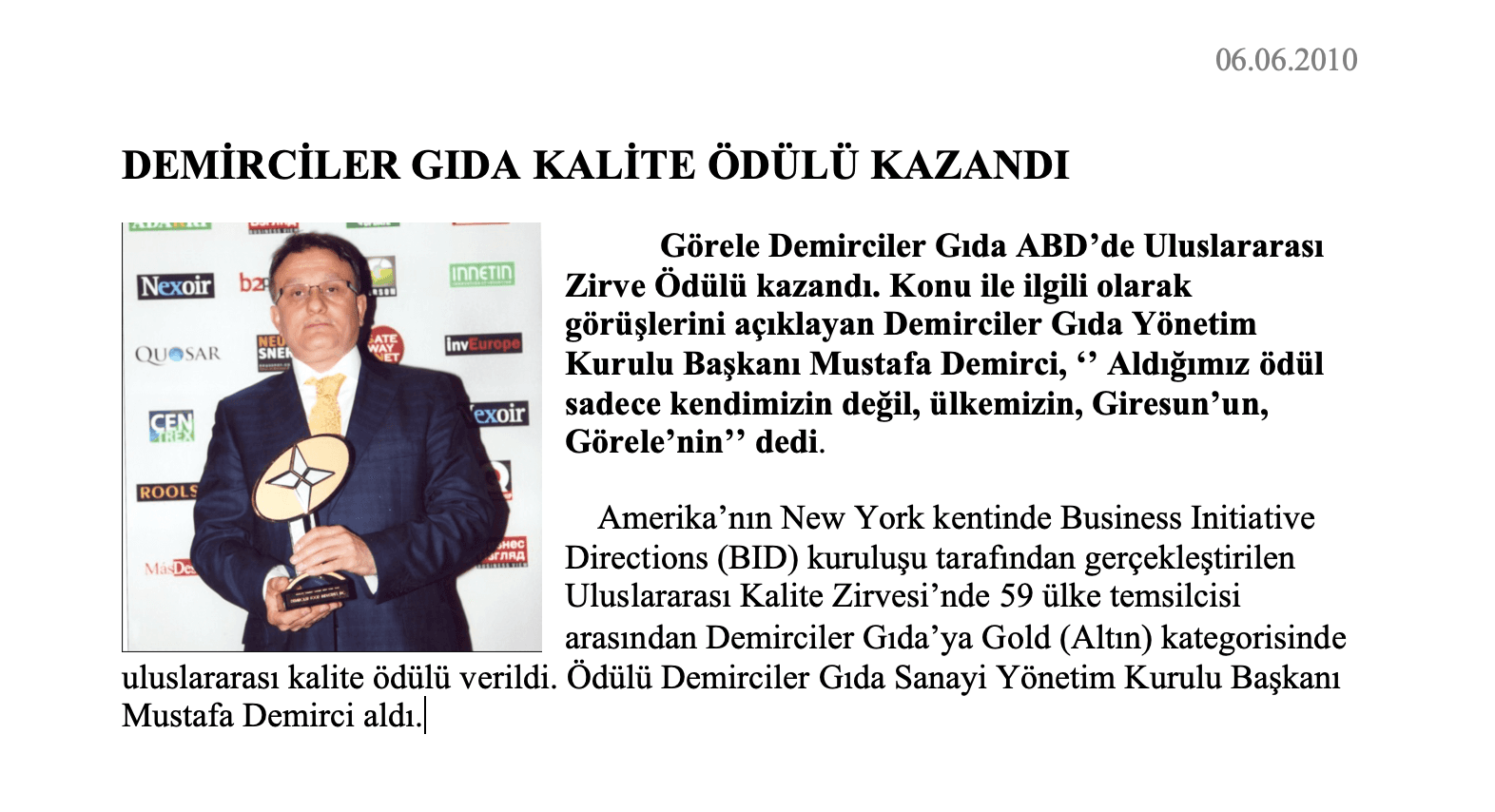 Koralla gazete sayfası
