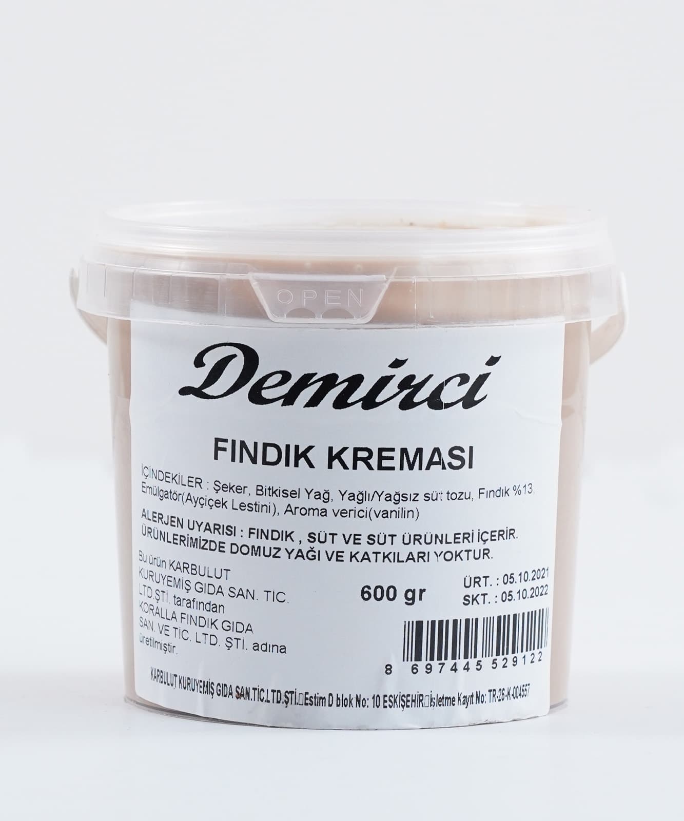 Sütlü Fındık Kreması 600 Gr